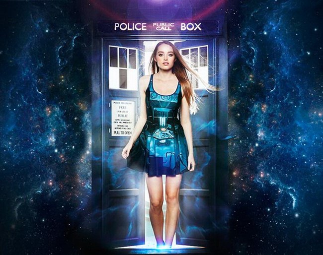 Black Milk Australian company, Incredible gift for the female fans of the series "Doctor Who".