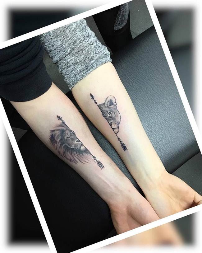 18 ideas for paired tattoos that can be shared with a dear person